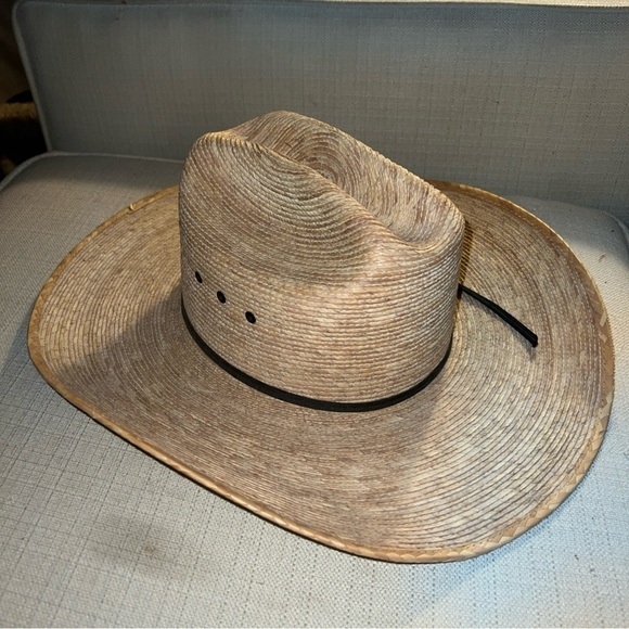 Justin Cowboy Hat 20X Straw Size 7 Mexico Milano Hat Co straw - Picture 2 of 9